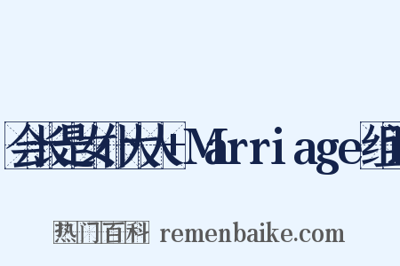 会长是女仆大人+Marriage组词是什么意思的图片